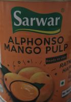 Sarwar Alphonoso Mango Pulp 850g. Exp. Sept 2023