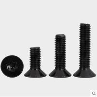 【LZ】 5-50 pces m1.6 m2 m2.5 m3 m4 m5 m6 m8 seis lóbulo de aço com a categoria preta 10.9 torx parafusos de parafuso de cabeça escareada