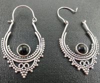 1 Pair Indian Hoop Drop Dangle Earrings  For Women Brass Hook Earrings จิวต่างหูงานทองเหลืองแบบอินเดีย