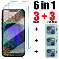6in1 Tempered Glass For iPhone 13 12 Pro Max Mini Screen Protector on iPhone 11 Pro Max 13 Screen Camera Lens Protection Film