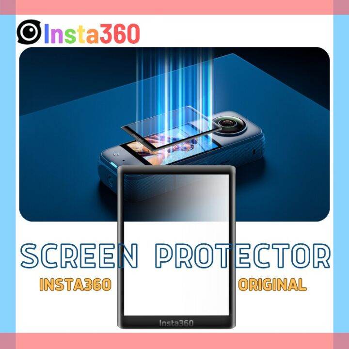 insta360-x3ปกป้องหน้าจอกระจกนิรภัยฟิล์มความคมชัดสูงอุปกรณ์เสริมเดิม