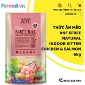 [HCM]Thức ăn mèo ANF Indoor Kitten 6kg - Salmon & Chicken