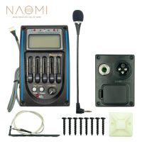 NAOMI 5 Band Acoustic Guitar EQ Preamp Prener-PM 5-Band EQ Equalizer Pickup Tuner LCD W/ Microphone Guitar Bass Accessories