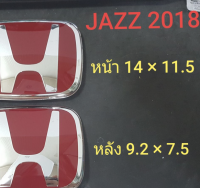 HONDA JAZZ 2018 H แดง โลโก้ตรงรุ่น หน้าหลัง ราคาต่อชุด 2 ชิ้น