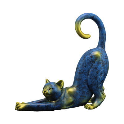 ชุดเครื่องประดับคริสตัลสำหรับตกแต่งรูปปั้นแมวยืดได้ของตกแต่งรูปแมวขนาดเล็ก