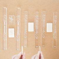 2Pcs Acrylic 2/3/5mm Pottery Polymer Clay Thickness Ruler Rolling Pin Guides Strips Sticks for Earrings Jewelry Pendant Making Picture Hangers Hooks