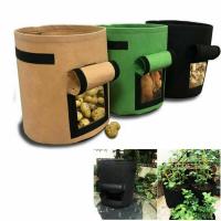 ♗ 4 7 10 Gallon Plant Grow Bag Garden Seedling Flower Pot Greenhouse Vegetable Planting Vertical Growth Bag Potato Pot