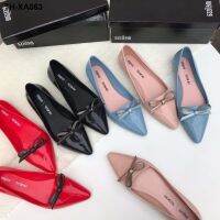 New simple hooded pointed toe butterfly jelly shoes