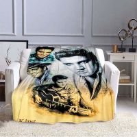2023 in stock 3LE8 Famous Singer Throw Blanket Guitar Music Home  Decoration Rock Singer Sofa Blanket Warm Microfi，Contact the seller to customize the pattern for free
