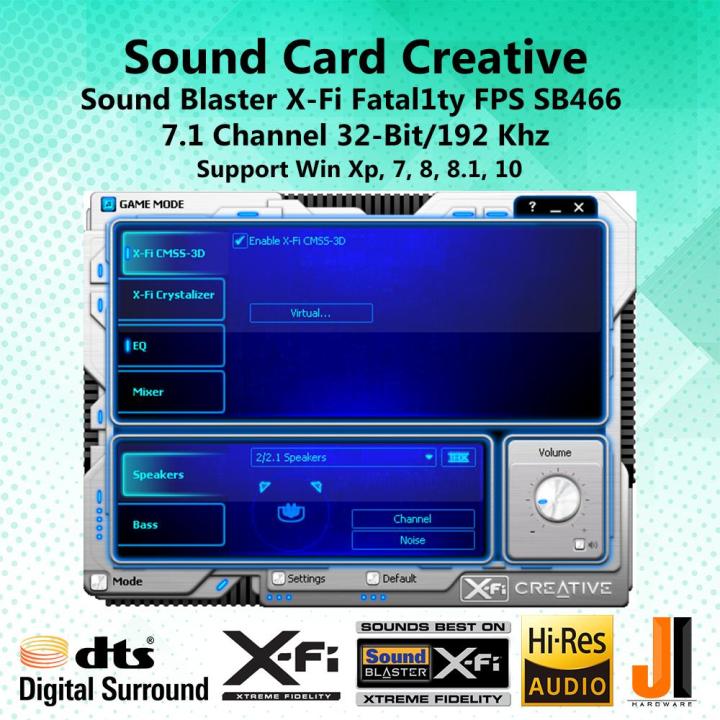 sound-card-creative-sound-blaster-x-fi-fatal1ty-fps-sb0466-7-1-channel-pci-มือสอง