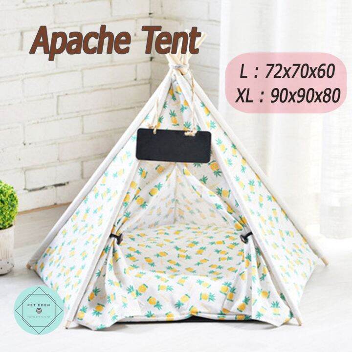 apache-pet-tent-กระโจมที่นอนสัตว์เลี้ยง-กระโจมหมา-กระโจมแมว-เต็นท์หมา-เต็นท์แมว-พร้อมจากไทย