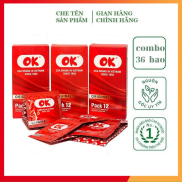 Combo 3 hộp bao cao su OK ORIGINAL hàng việt nam