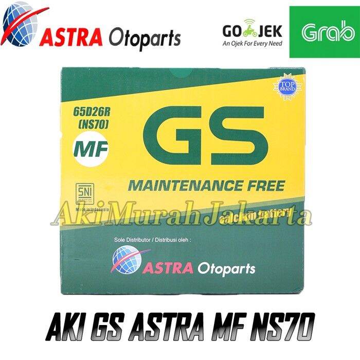 Aki Mobil Mitsubishi Kuda GS MF ASTRA NS70 Aki Kering 12V / 65Ah