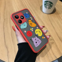 เคสสำหรับ Realme Narzo N53 Realme C53เคสลายการ์ตูนน่ารักหลากสีน่ารักเคสโทรศัพท์แบบแข็งมีน้ำค้างแข็งโปร่งใสกันกระแทกฝาครอบหลังเต็มรูปแบบเคสป้องกันกล้อง