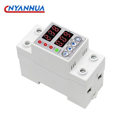 Intelligent household 220V Resettable Overcurrent And Undervoltage Protection Circuit Breaker Switch Overload Adjustable 63A