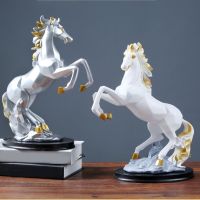 Horse Statuette Sculpture Collectable Artwork for Home Desk Decor 【AUG】