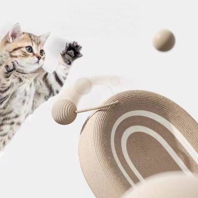 Sisal Cat Litter หม้อบด Claw Nest เชือกป่านไม่สามารถจับ Bad รูปไข่ Sisal Cat Scratch Board Nest Cat อุปกรณ์เสริม