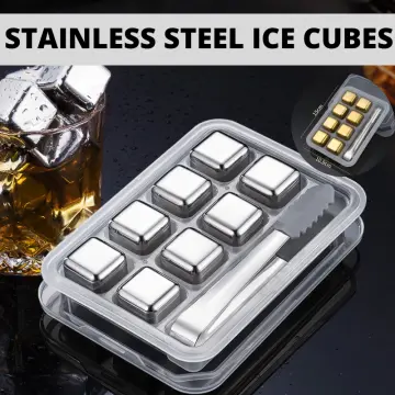 304 Stainless Steel Ice Cube for Red Wine Whisky Cola Drinks, Metal Ice Cube  Stone, Bar Accessories, Reusable Whiskey Stones Sets - China Stainless  Steel Ice Cube and Whisky Stone price