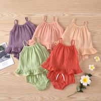 0-24M New Newborn Infant Baby Girls Boys Clothes Sets Solid Sleeveless Vest Tops+Shorts 5 Colors  Fashion Summer Outfits  by Hs2023