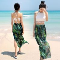 Swimsuit female three-piece Korean hot spring little sweet conservative students fresh bikini swimsuit covered fission belly