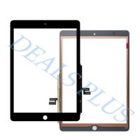 อะไหล่หน้าจอสัมผัสแบบใหม่ Digitizer ไม่มีปุ่มโฮมสำหรับ iPad 7 10.2 7th Gen A2197 A2200 A2198 2019สีดำสีขาว