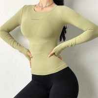 Cloud Hide Solid Yoga Shirt Women Long Sleeve Blouse Sexy Girl Sports Gym Top Running T-Shirt Winter Autumn Fitness Sportswear