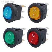 ✉ஐ  5PCS Round Switch LED With Color 3pin Waterproof Rocker Switch Can Be Used For Boat Car Motorcycle Bus RV 10A/125V 6A/250V