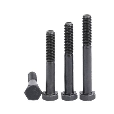 ⊙✣ 1pcs M14x220mm black color outer hexagon screw lengthing bolt machine nail 8.8 grade carbon steel TYPE0080943