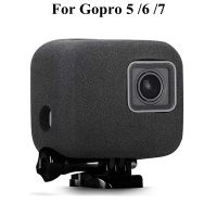 เคสโฟมกันลมกันลมกันลมฝาครอบช่วยลดเสียงสำหรับ Gopro Hero 7 6 5 Foam Windscreen2018สีดำฟองน้ำกล้องป้องกัน