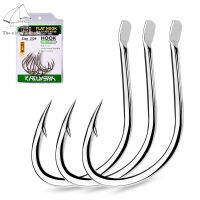 Elder Sea 10Pcs Lure ตะขอตกปลาทะเลหนาป้องกันการกัดกร่อนเหล็กคาร์บอนสูง Fishhooks กับ Barbs Fishing Tackle