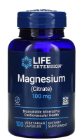 LIFE EXTENSION Magnesium (Citrate) 100 mg / 100 Vegetarian Capsules