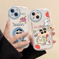 เคส RouJiang สำหรับ iPhone 15 14 13 12 11 Pro Max X Xr Xs Max 7 8 Plus SE 2020การ์ตูนอนิเมะน่ารักคลาสสิกสีเทียน Xiaoxin เคสโทรศัพท์