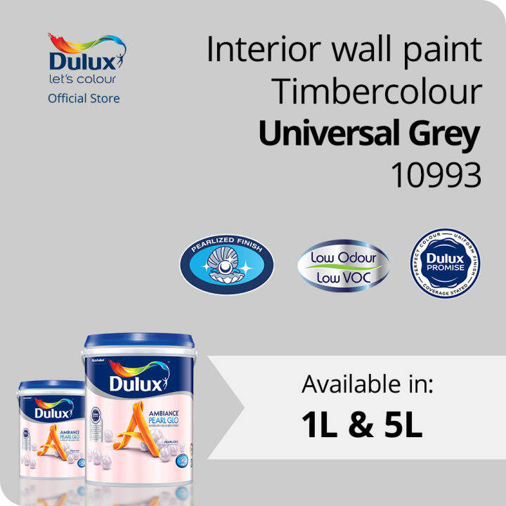 Dulux Ambiance Pearl Glo Universal Grey (00NN 62/000) (Low Odour