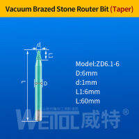 Weitol เครื่อง Cnc เครื่องมือตัดหินอ่อนสำหรับหินแกรนิตดอกสว่านหินเชื่อมแบบสุญญากาศ1ชิ้น6มม. มีดตัดหินบิต