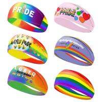 Pride Headbands For Women Rainbow Headband With Letter Printing Pride Festival Accessories Wide Head Band Pride Dress Up Accessories For Photography Performances decent