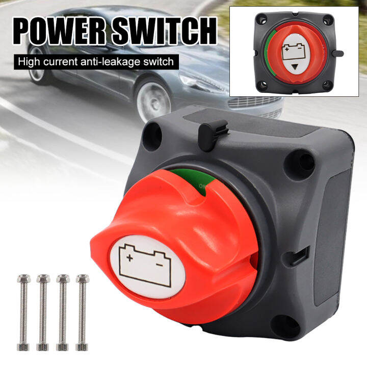 Leesa 【Ready Stock】 275A455A Car Battery Power CutOff Switch 12V48V