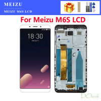 5.7 "LCD ของแท้สำหรับ Meizu M6S Meilan S6 M712H อุปกรณ์เปลี่ยนชิ้นส่วนจอสัมผัสแอลซีดีของเครื่องแปลงดิจิทัล M712Q