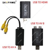 SKYFAME Car Android USB AV Box HDMI Adapter USB To RCA Avout Cable