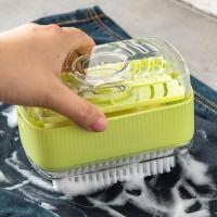 Soap Bubble Box With Brush Head Detachable Roller Design Dish Plate Washing Foaming Storage Case Daily Use Kitchen Accessories Soap Dishes