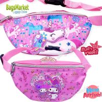 ฺBagsmarket กระเป๋าเด็ก คาดอก คาดเอว ลายดาบพิฆาตอสูร (Belt Bag/ Waist Bag) ลายการ์ตูนสุดฮิต