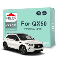 LED ภายในหลอดไฟชุดสำหรับ Infiniti QX50 2014 2015 2016 2017 2018 2019 2020รถอ่านโดม Trunk โคมไฟรถยนต์ Canbus