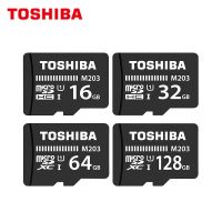 100% Original TOSHIBA การ์ดหน่วยความจำ M203 SDHC ความเร็วสูง100เมกะไบต์/วินาที32GB 64GB 128GB Micro SD Card U1 A1 UHS-I TF Card Microsd