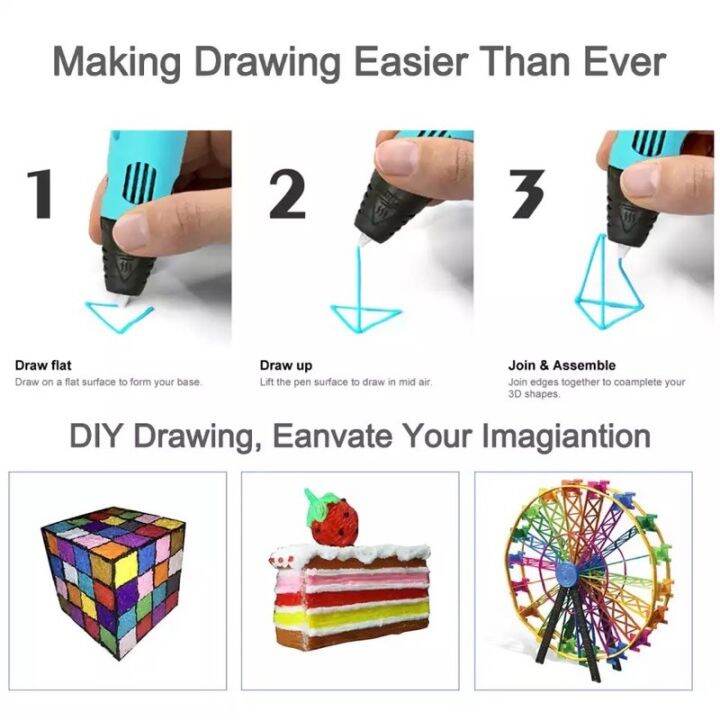 โปรโมชั่น-คุ้มค่า-รุ่นใหม่-v2-3d-ปากกา-3มิติ-ปากกาวาดภาพ-3d-pen-drawing-ปากกาวาดรูป-ปากกากราฟฟิค-ปากกาพิมพ์-pla-pen-abs-ราคาสุดคุ้ม-ปากกา-เมจิก-ปากกา-ไฮ-ไล-ท์-ปากกาหมึกซึม-ปากกา-ไวท์-บอร์ด