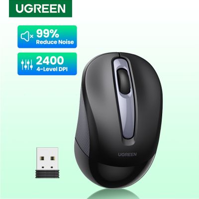 UGREEN เมาส์ไร้สาย 2400 Dpi 2.4G สําหรับ for Macbook แท็บเล็ต พีซี แล็ปท็อป