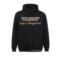 Sudadera con capucha de manga larga para hombre y mujer, prenda de vestir de manga larga con estampado de café y Shuffleboard, ropa de estilo Geek, nueva colección de invierno