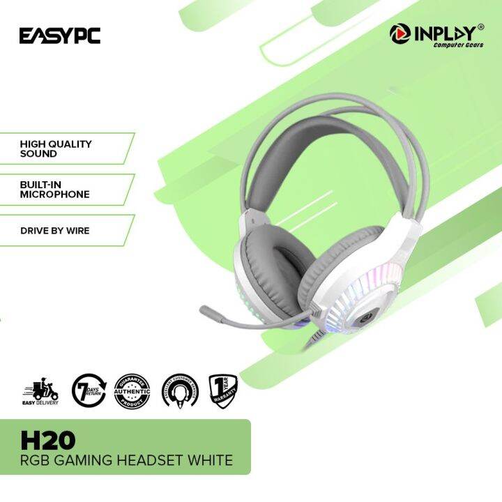 EasyPC Inplay H20 RGB Gaming Headset Black or White Lazada PH