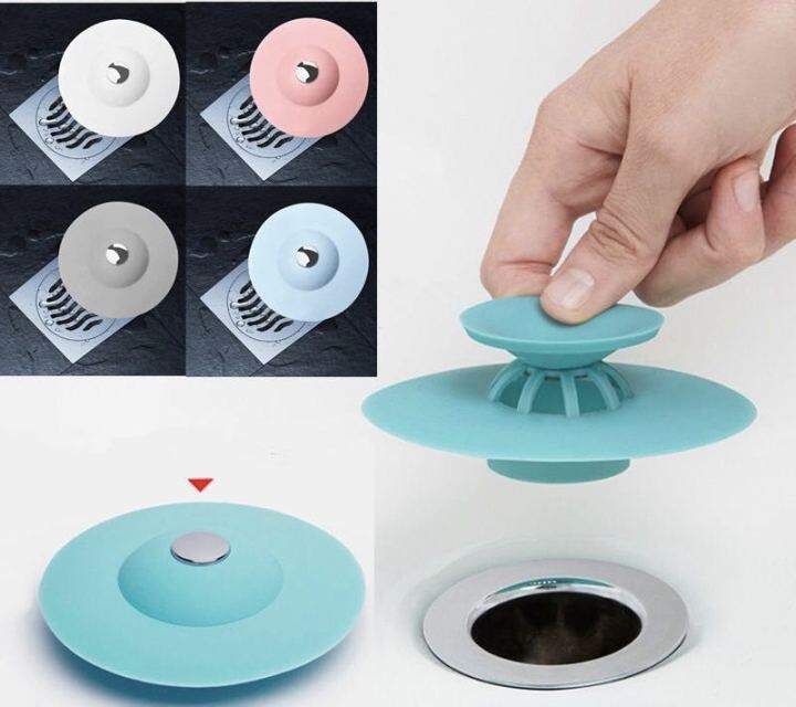 Multi-use Rubber Circle Silicone Sink Strainer Filter Water Stopper ...