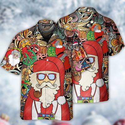เสื้อฮาวายเสื้อลายคริสต์มาสซานตาคลอส3d สำหรับผู้ชายเสื้อแขนสั้นแบบหลวมลำลองลายมนุษย์หิมะ5xl เสื้อตัวบนผู้ชาย2023