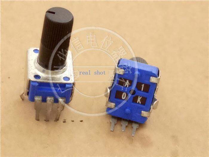 2022ล่าสุด1PCS 09ประเภทแนวตั้งเดียว Potentiometer A10K B10K B50K จับ