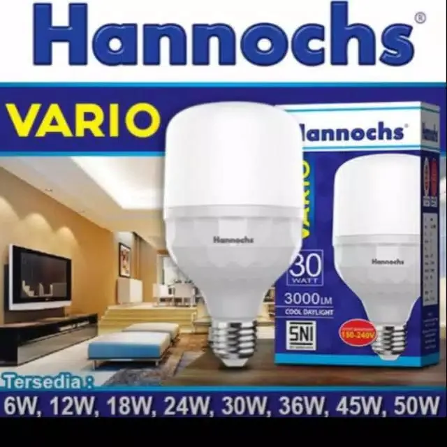 Lampu LED VARIO 45 Watt Hannochs vario jumbo model new prisma led 45watt  sonik hanochs lamp